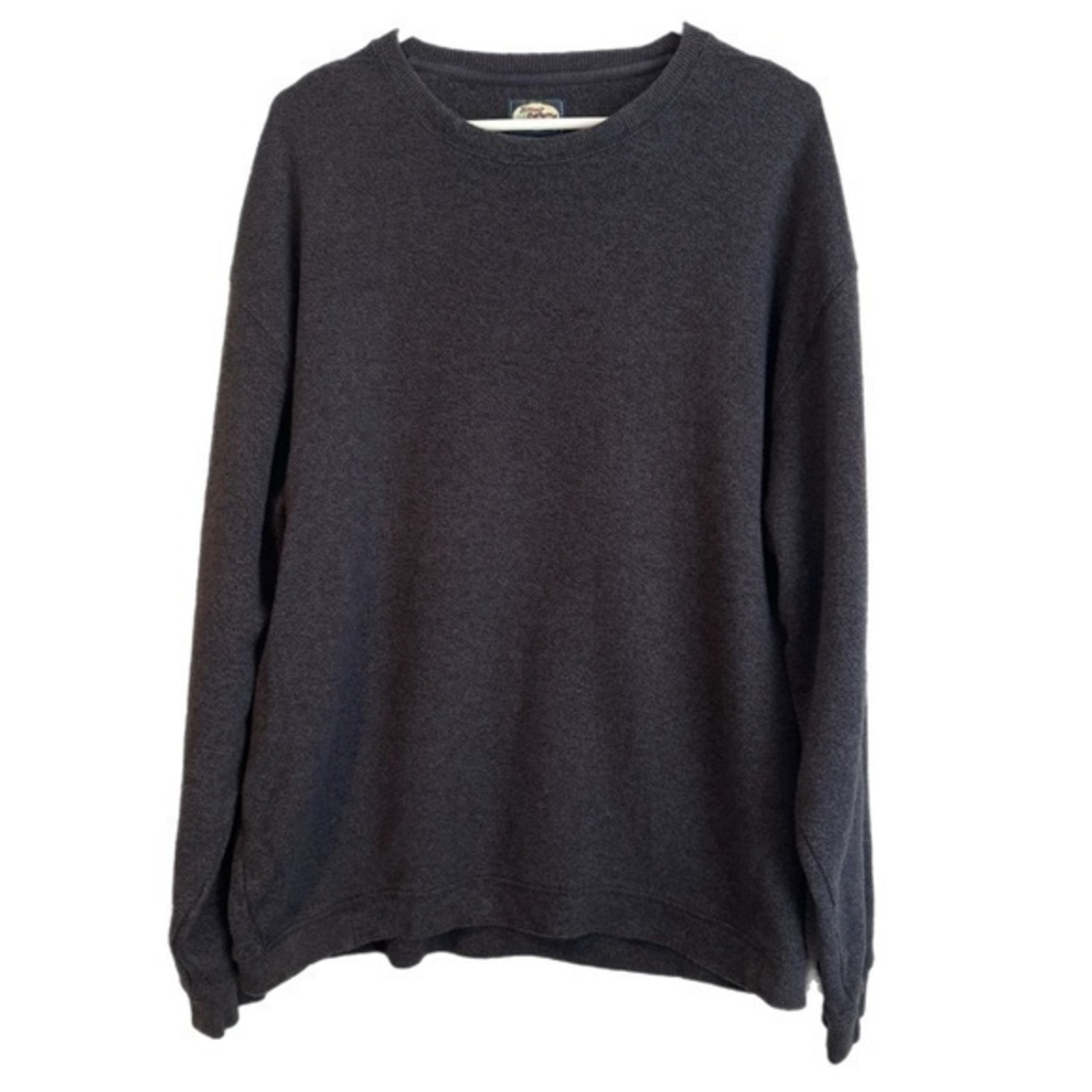 Tommy Bahama 100% Gray Crewneck Sweater